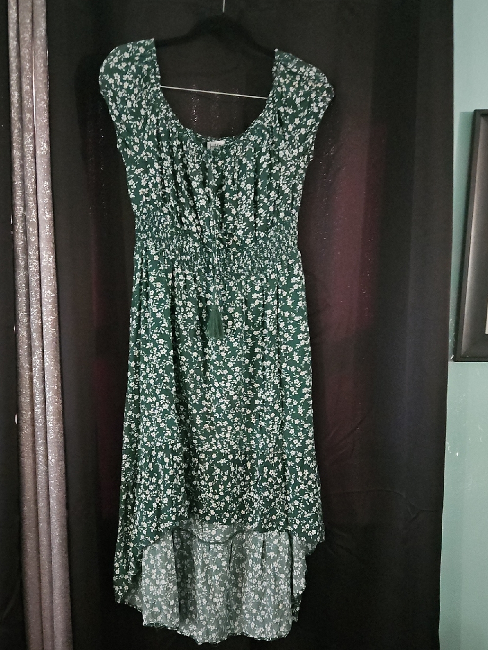 Justify Green Floral High-Low Dress